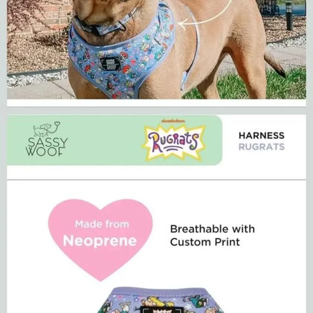 Sassy Woof Dog Adjustable Harness - Nickelodeon Rugrats, size large - Picture 4 of 6